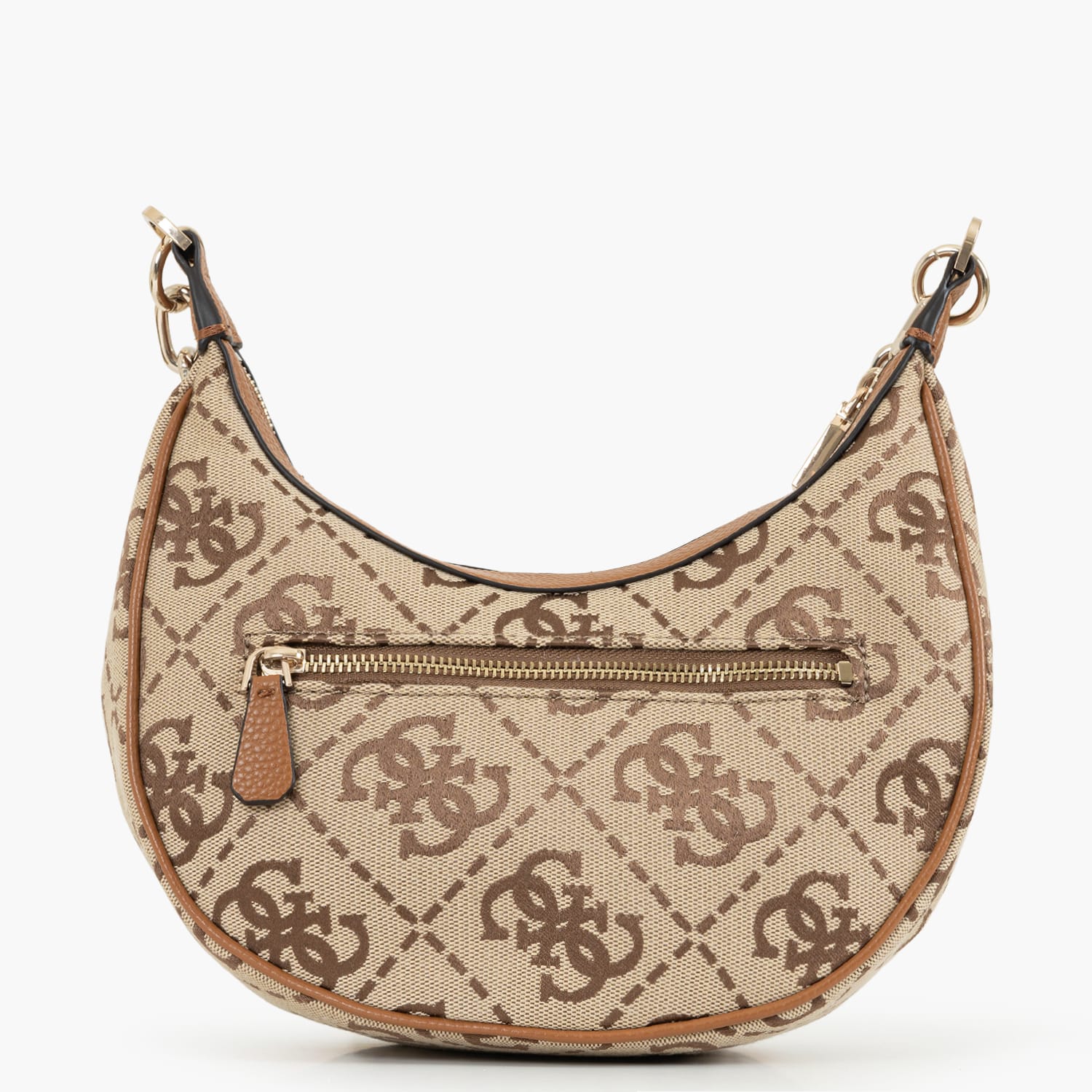 Γυναικείες Τσάντες Circe.Hobo Μπεζ Ύφασμα Guess