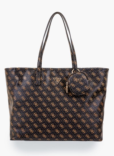 Γυναικείες Τσάντες Power.2Play Καφέ ECOleather Guess