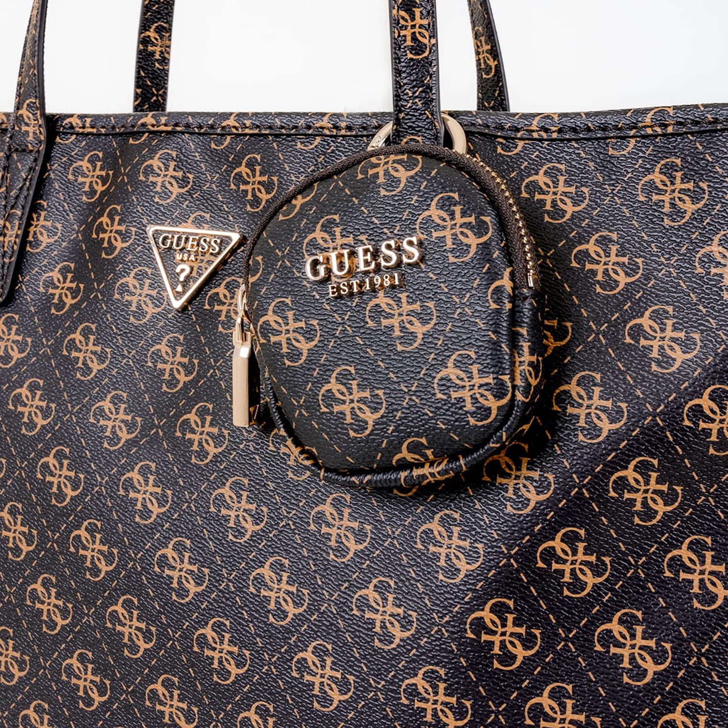 Γυναικείες Τσάντες Power.2Play Καφέ ECOleather Guess Γυναικείες Τσάντες Power.2Play Καφέ ECOleather Guess
