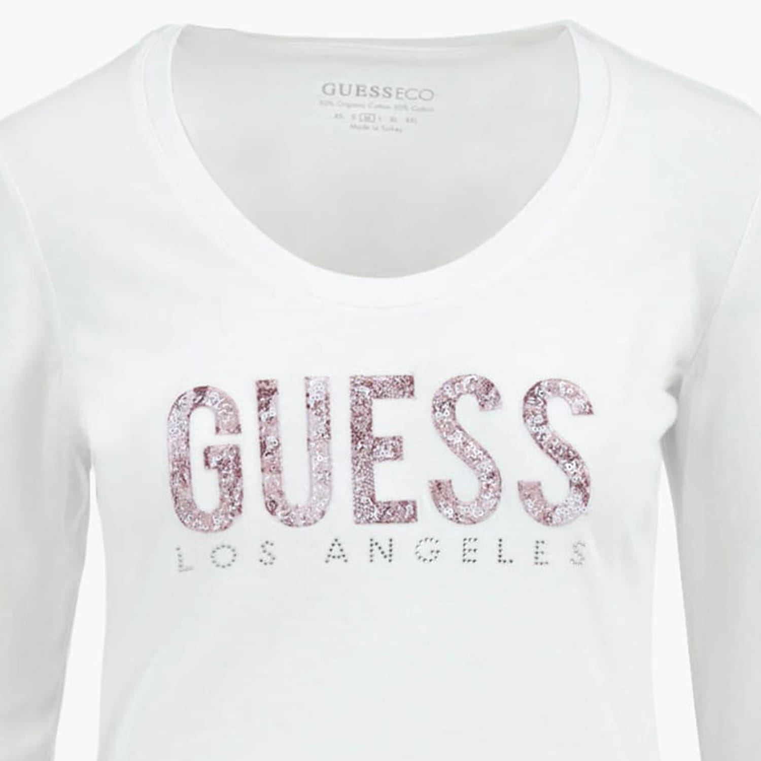 Women T-Shirts - Tops Python.Tee White Cotton Guess Women T-Shirts - Tops Python.Tee White Cotton Guess