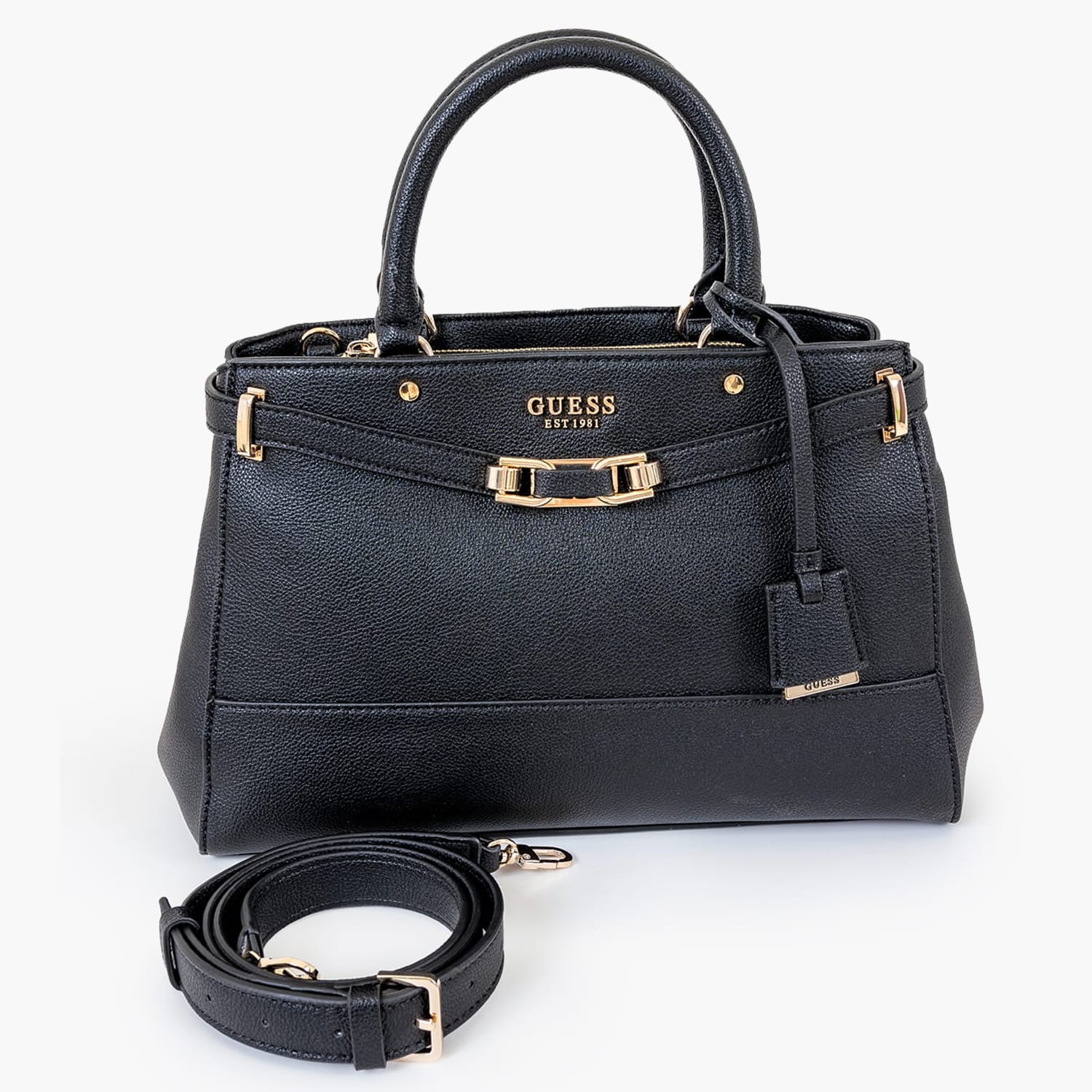 Γυναικείες Τσάντες Silvye Μαύρο ECOleather Guess Γυναικείες Τσάντες Silvye Μαύρο ECOleather Guess