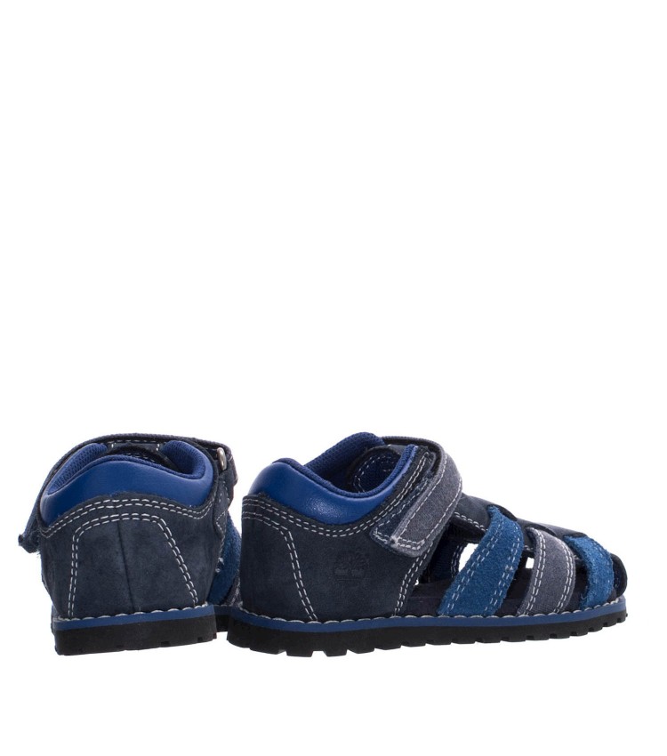 Kids Flip Flops & Sandals A13PE Blue Oily Leather Timberland