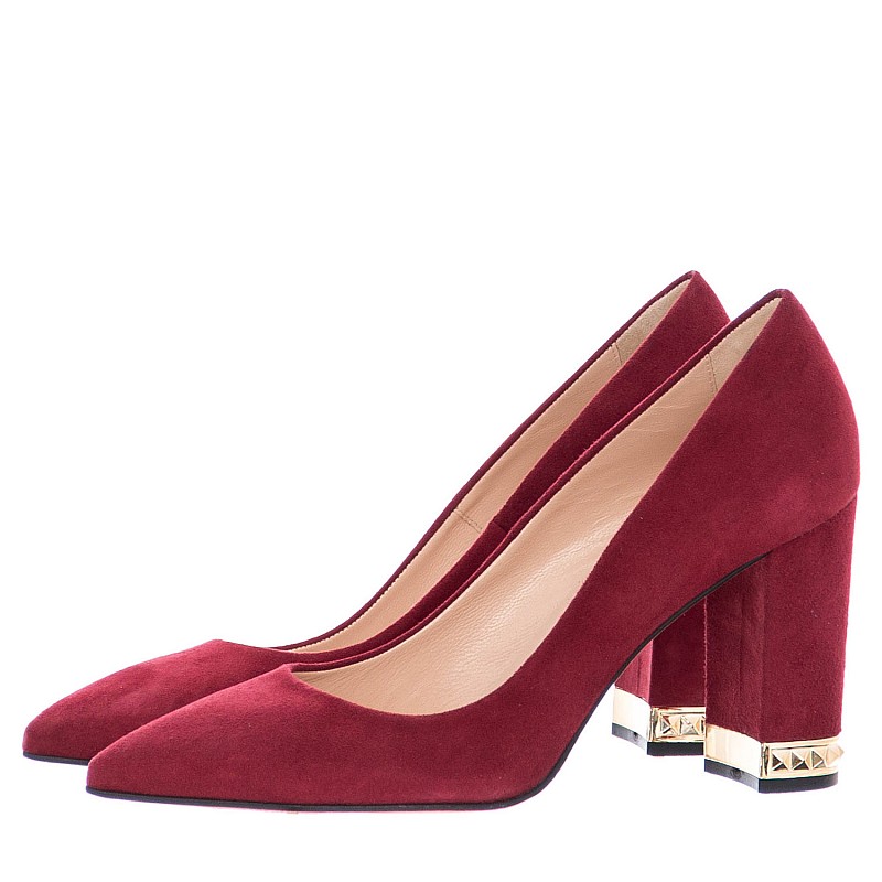 Mourtzi 853K00P Γυναικεία Γόβα & Peeptoe Ψηλή