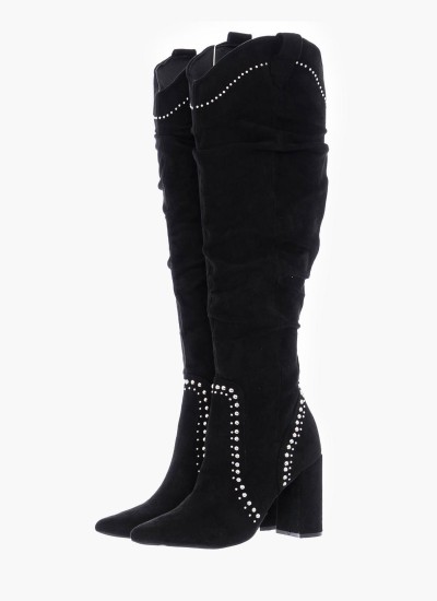 Γυναικείες Μπότες 41JC069 Μαύρο ECOsuede Jeffrey Campbell