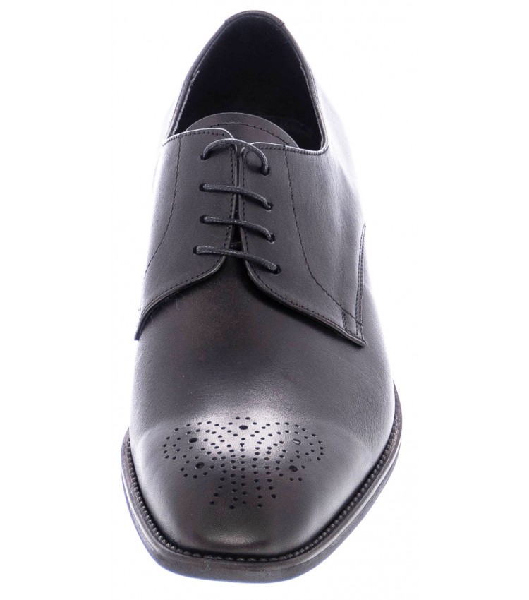 Men Shoes 2037 Black Leather Mortoglou