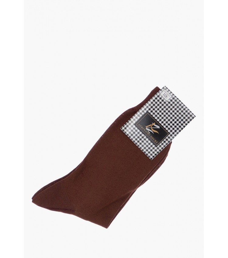 Men Socks Socks.br Brown Cotton Mortoglou