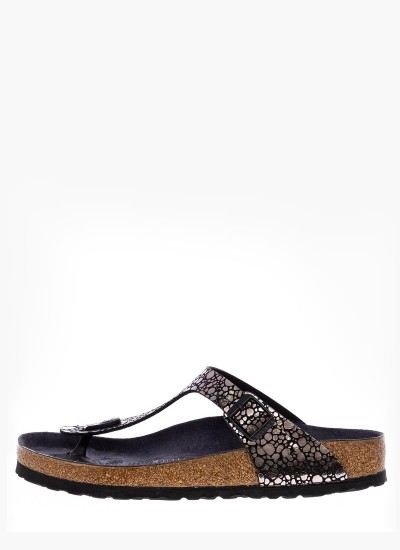 Γυναικεία Flats Arizona.BS Ασημί ECOleather Birkenstock