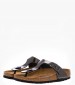 Women Flats Gizeh.BS Anthracite Leather Birkenstock
