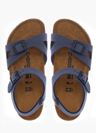 Παιδικές Σαγιονάρες & Πέδιλα Rio Μπλε ECOleather Birkenstock