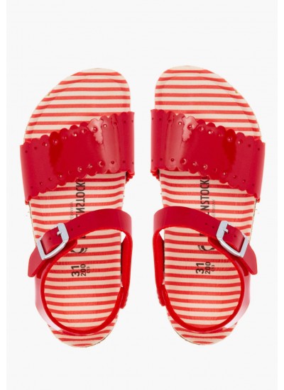 Παιδικές Σαγιονάρες & Πέδιλα Risa Κόκκινο ECOleather Birkenstock