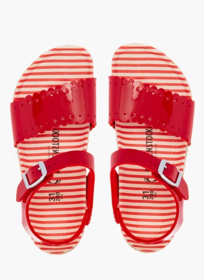 Παιδικές Σαγιονάρες & Πέδιλα Risa Κόκκινο ECOleather Birkenstock