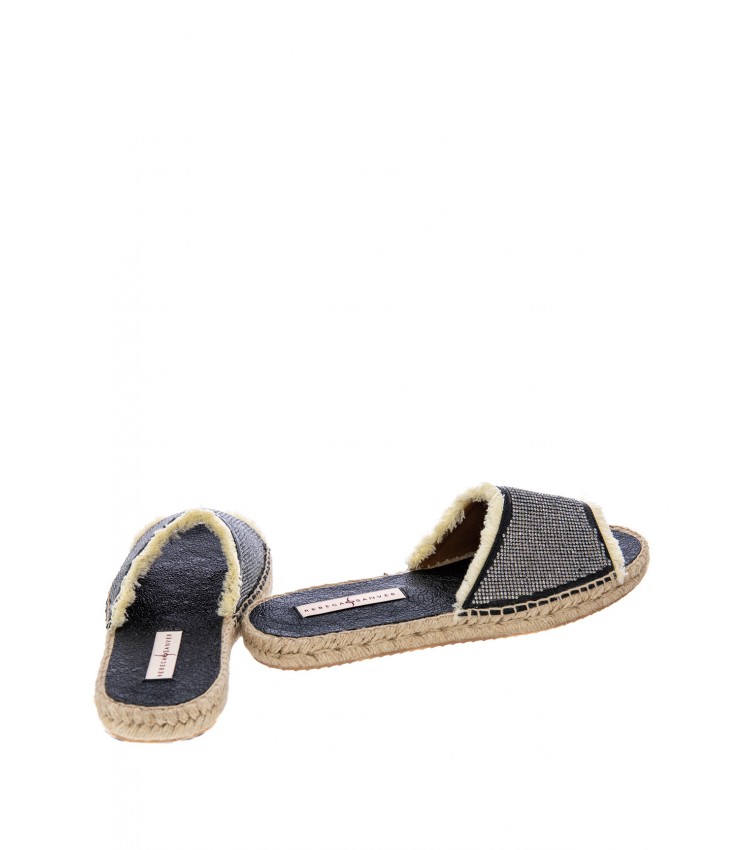 Women Flats Geli Black Strass Rebeca Sanver