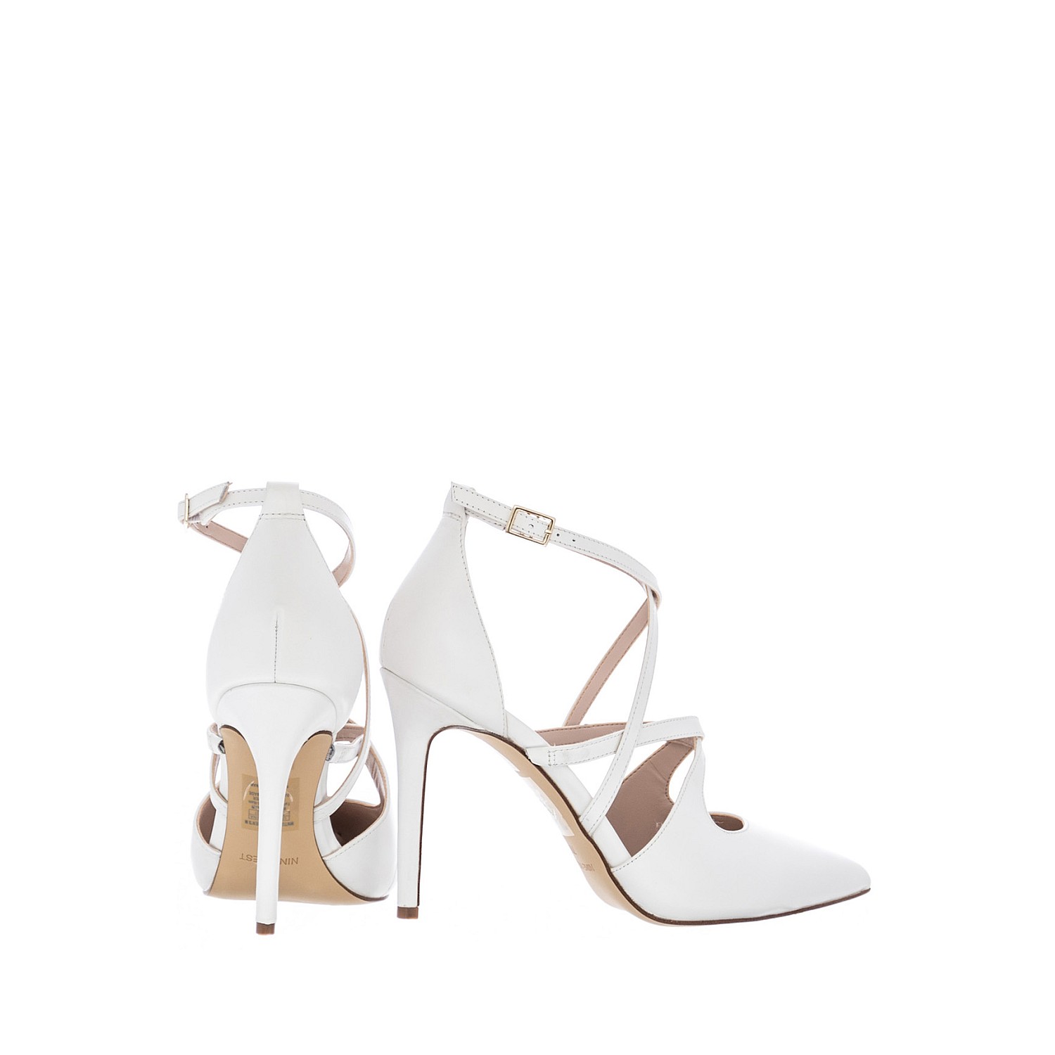 Γόβες & Slingbacks Ψηλές Nine West Tuluiza-White