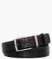 Men Belts 1704 Black Leather Mortoglou