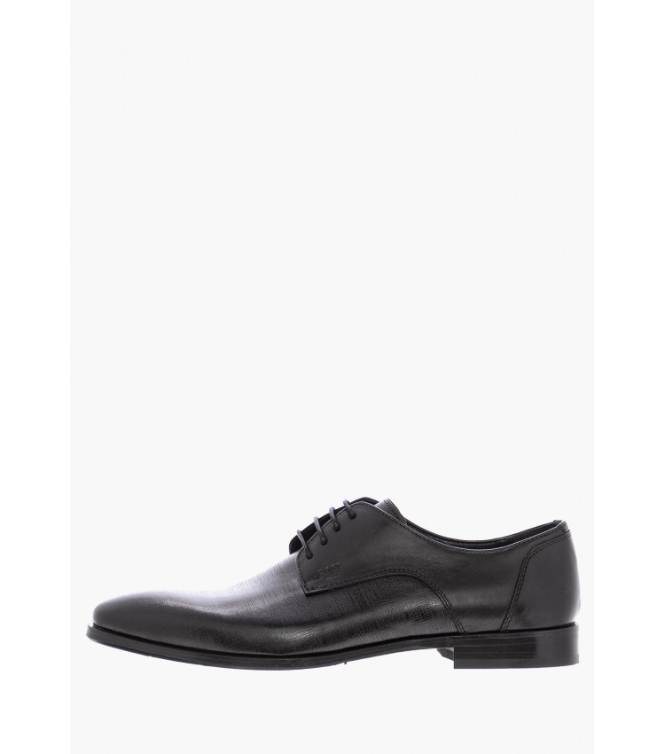 Men Shoes M4972.GLM Black Leather Boss shoes