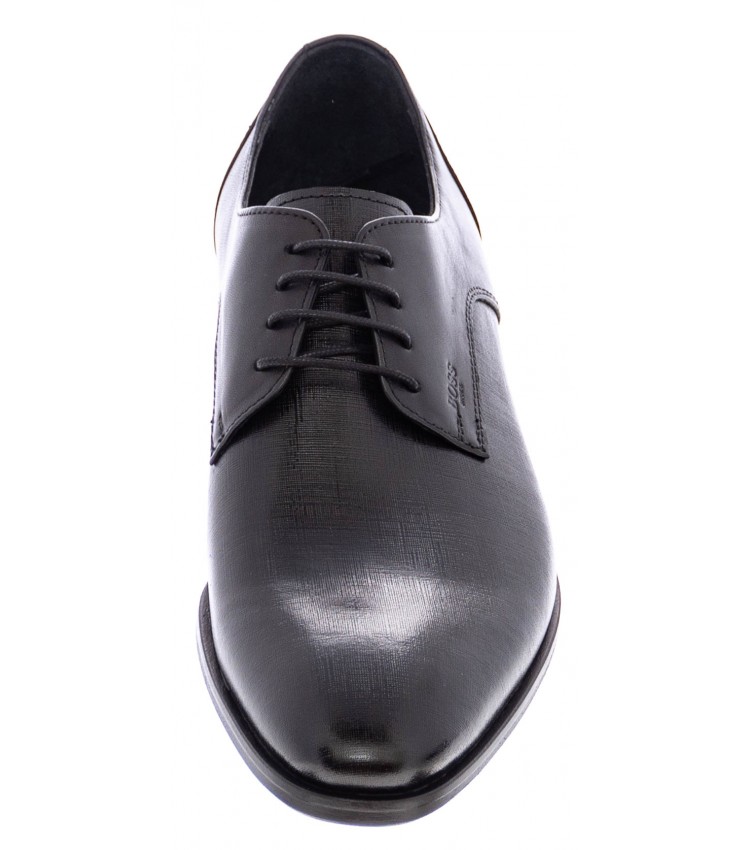 Men Shoes M4972.GLM Black Leather Boss shoes