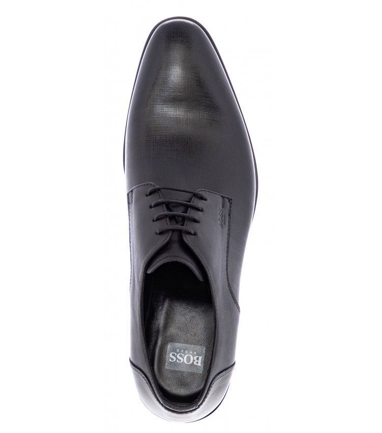 Men Shoes M4972.GLM Black Leather Boss shoes