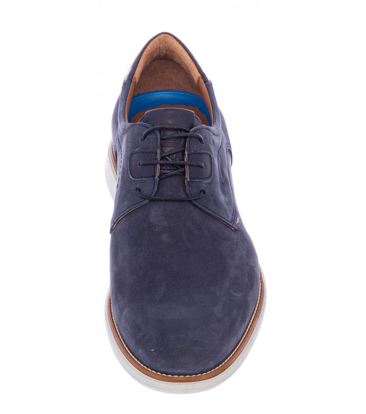 Men Shoes 2200 Blue Nubuck Leather Damiani