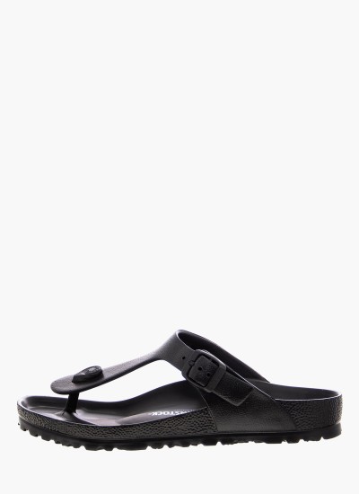 Women Flats Gizeh.BS Anthracite Leather Birkenstock