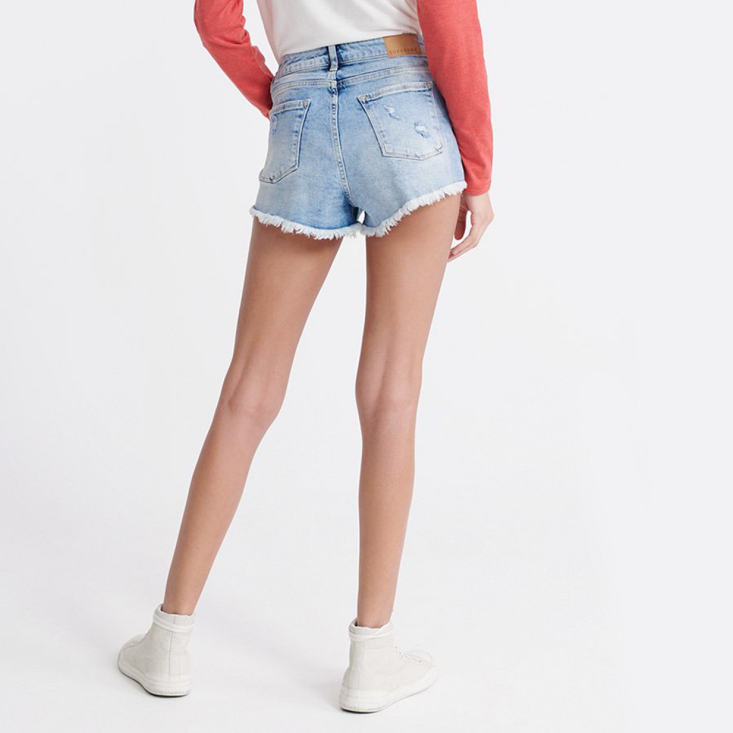Γυναικείες Φούστες - Σορτς Cut.Off Μπλε Βαμβάκι Superdry Γυναικείες Φούστες - Σορτς Cut.Off Μπλε Βαμβάκι Superdry
