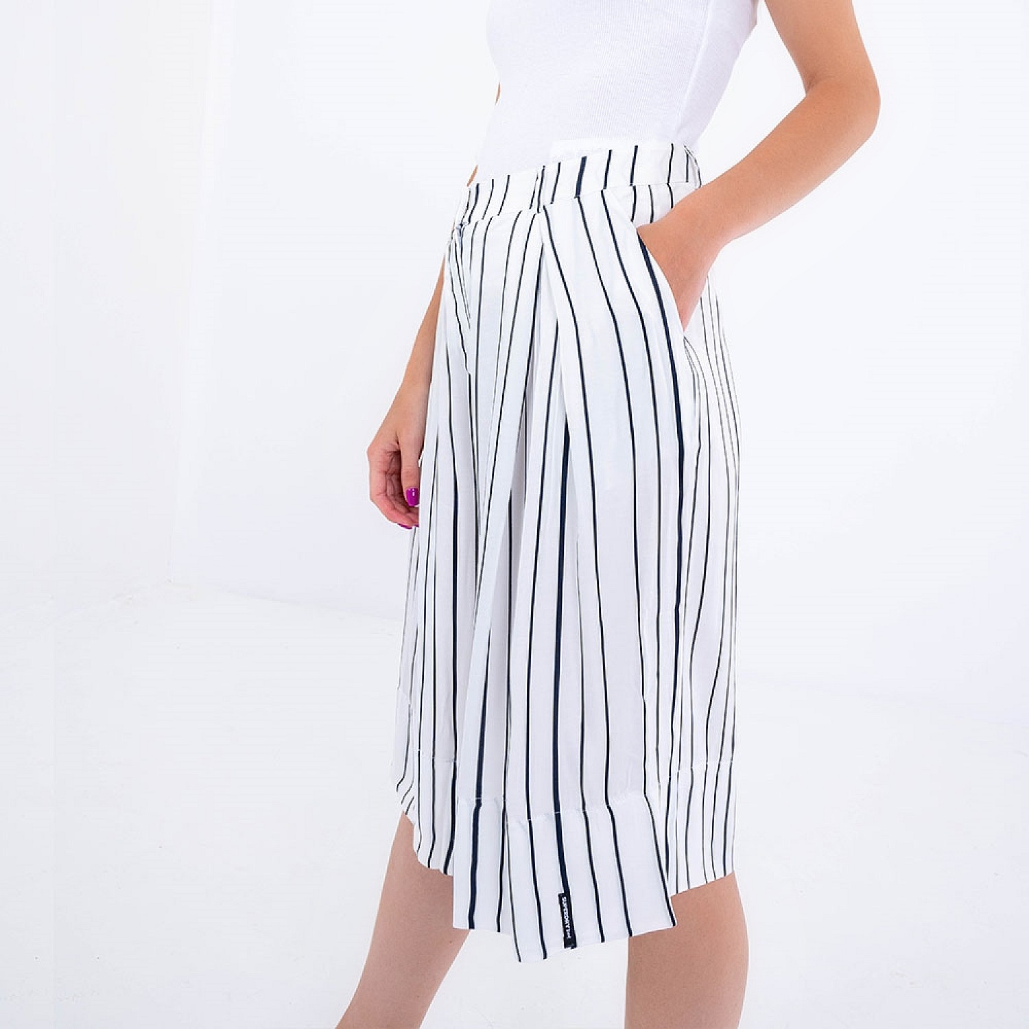 Γυναικείες Φούστες - Σορτς Edit.Culotte Άσπρο Βισκόζη Superdry Γυναικείες Φούστες - Σορτς Edit.Culotte Άσπρο Βισκόζη Superdry