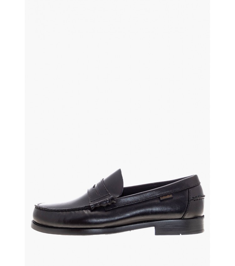 Men Moccasins 16100 Black Leather Callaghan