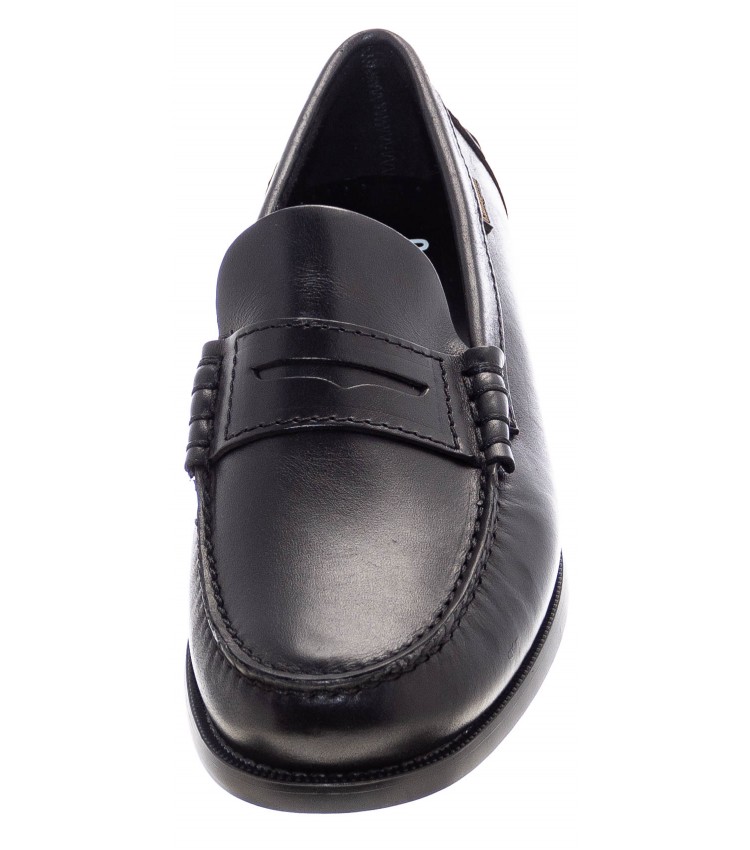 Men Moccasins 16100 Black Leather Callaghan