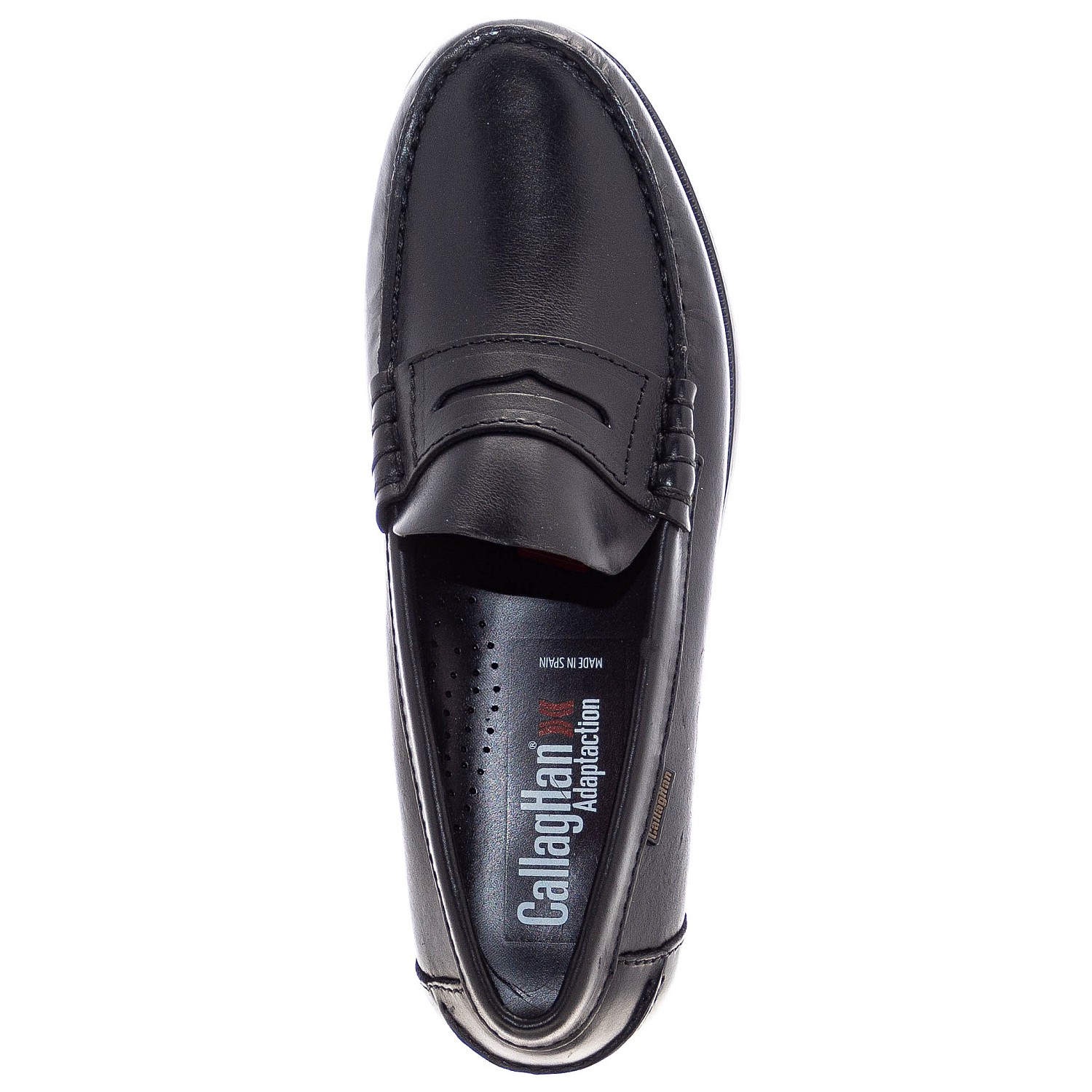 Men Moccasins 16100 Black Leather Callaghan Men Moccasins 16100 Black Leather Callaghan
