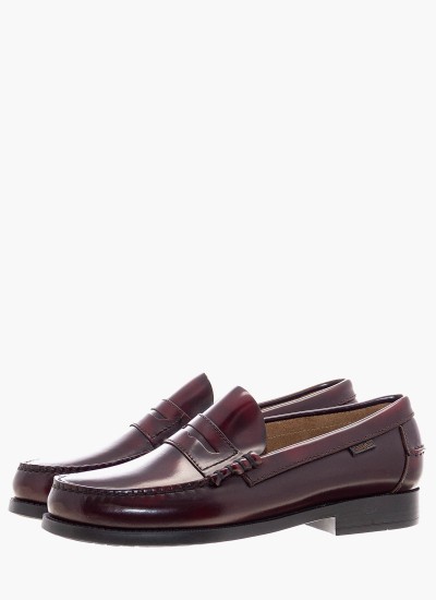 Ανδρικά Μοκασίνια R6711 Μαύρο Δέρμα Boss shoes