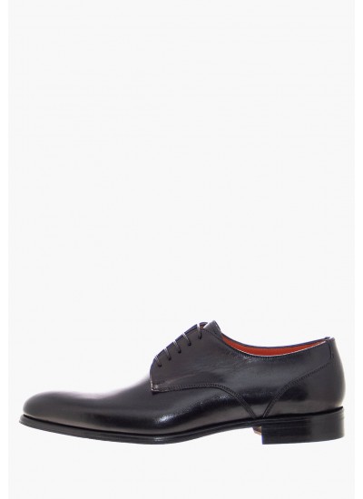 Men Shoes 1105 Black Leather Philippe Lang