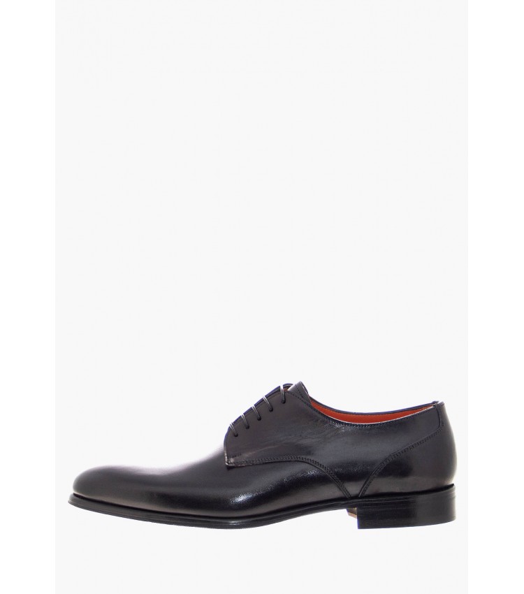 Men Shoes 1105 Black Leather Philippe Lang