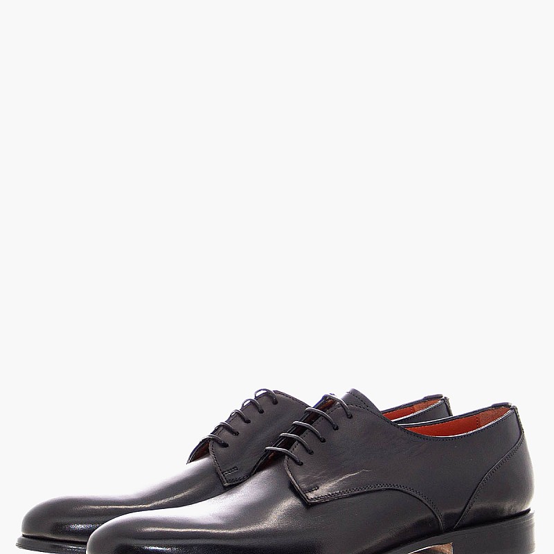 Men Shoes 1105 Black Leather Philippe Lang