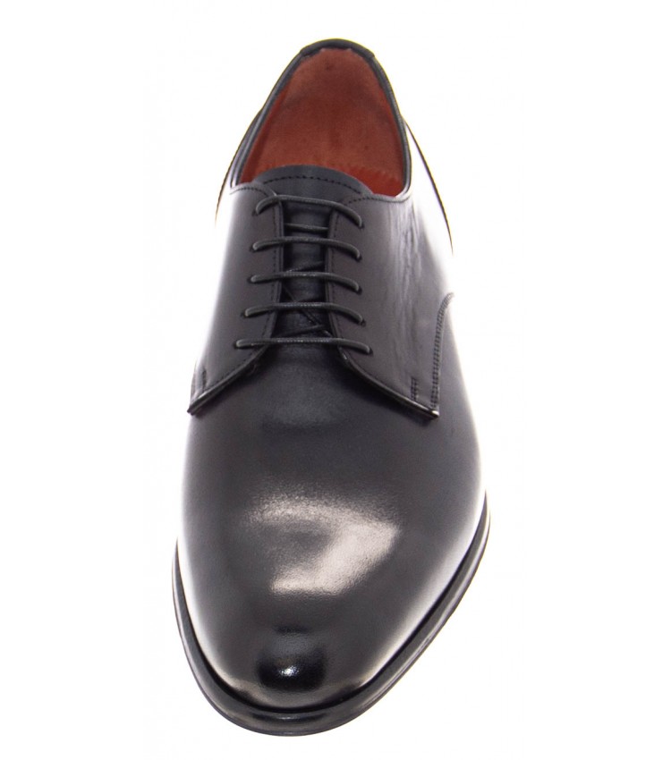 Men Shoes 1105 Black Leather Philippe Lang