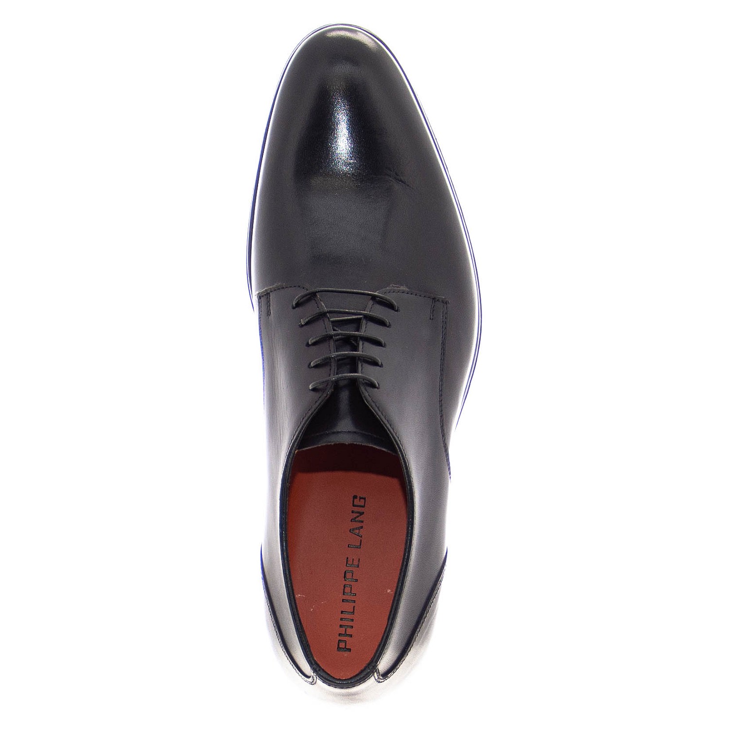 Men Shoes 1105 Black Leather Philippe Lang Men Shoes 1105 Black Leather Philippe Lang