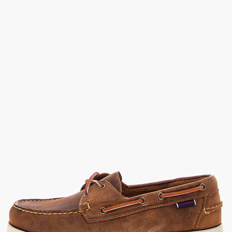 Ανδρικά Ιστιοπλοϊκά Docksides.Crazy Καφέ Δέρμα Λαδερό Sebago