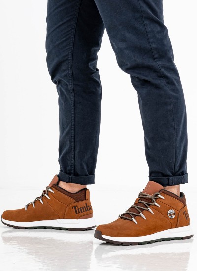 Ανδρικά Μποτάκια A25DC Καφέ Δέρμα Νούμπουκ Timberland