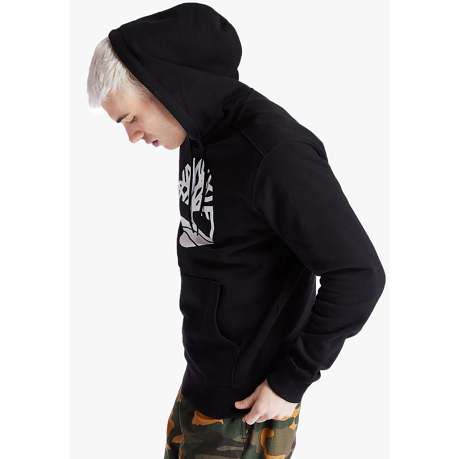 A2BJH Black Cotton Timberland Top Wear Timberland A2BJH-Black