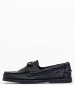 Men Sailing shoes Docksides.Port Black Leather Sebago