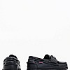 Men Sailing shoes Docksides.Port Black Leather Sebago Men Sailing shoes Docksides.Port Black Leather Sebago