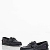 Men Sailing shoes Docksides.Port Black Leather Sebago Men Sailing shoes Docksides.Port Black Leather Sebago