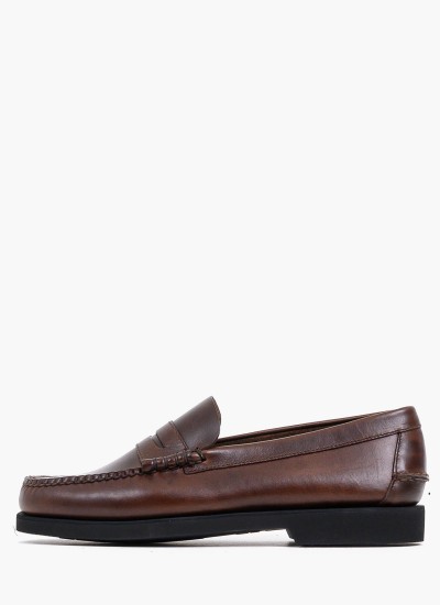 Ανδρικά Μοκασίνια Waxy.Polaris Καφέ Δέρμα Sebago