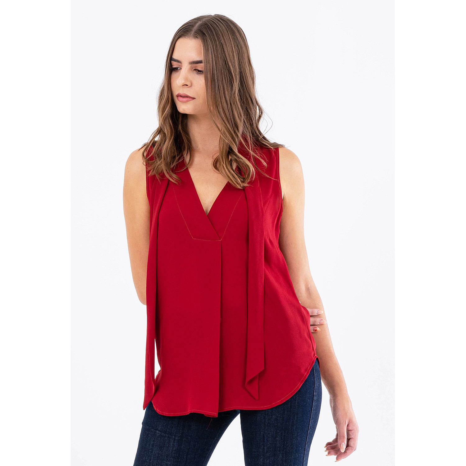 Women T-Shirts - Tops Bedevil Red Polyester Silvian Heach Women T-Shirts - Tops Bedevil Red Polyester Silvian Heach