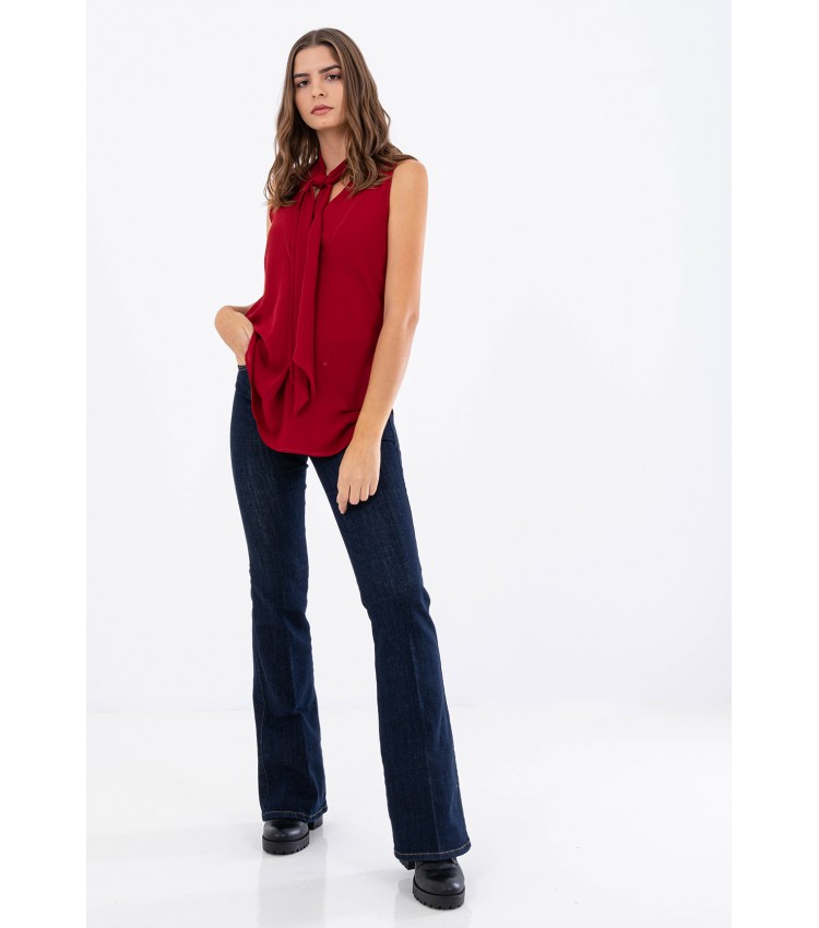 Women T-Shirts - Tops Bedevil Red Polyester Silvian Heach