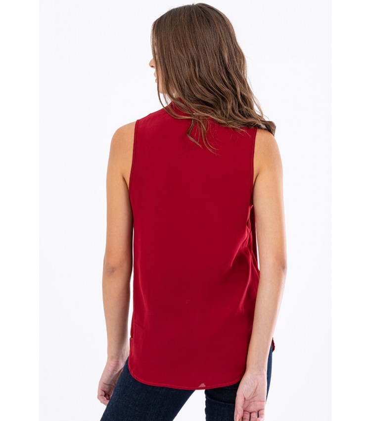 Women T-Shirts - Tops Bedevil Red Polyester Silvian Heach