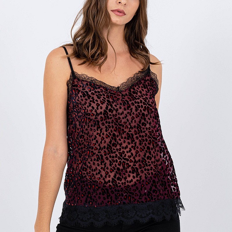 Women T-Shirts - Tops Gestorm Bordo Polyester Silvian Heach