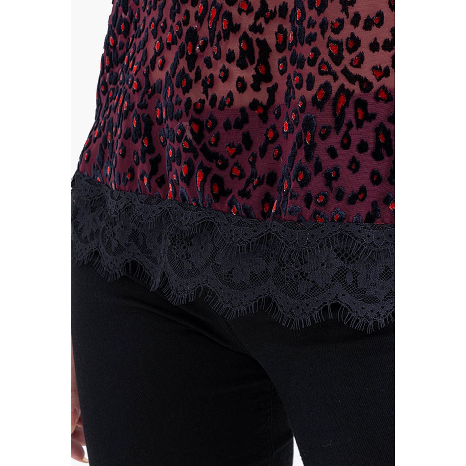 Women T-Shirts - Tops Gestorm Bordo Polyester Silvian Heach Women T-Shirts - Tops Gestorm Bordo Polyester Silvian Heach