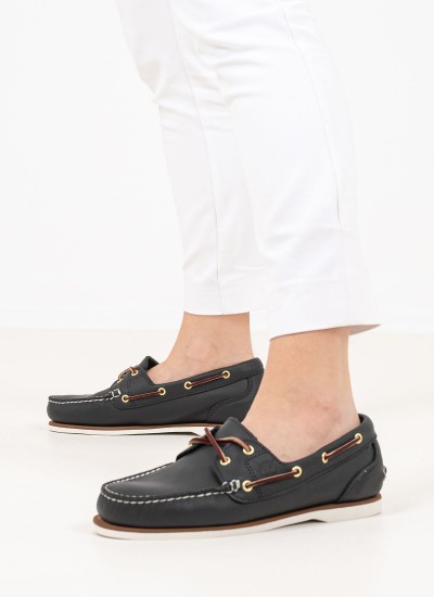 Γυναικεία Ιστιοπλοϊκα 72332 Μπλε Δέρμα Timberland