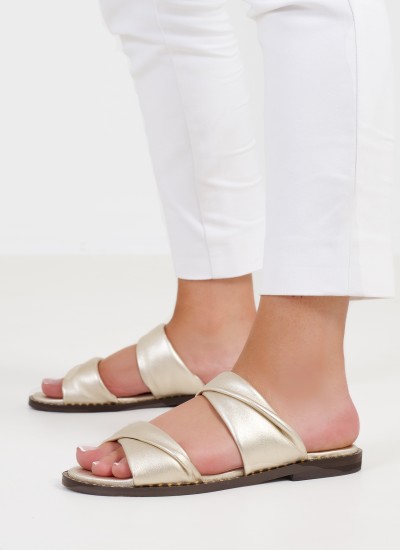 Γυναικεία Flats Gizeh.BS Ανθρακί Δέρμα Birkenstock