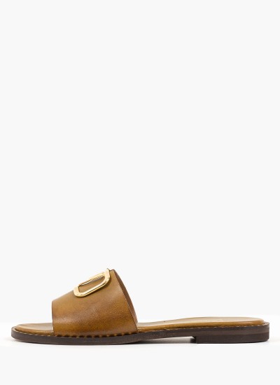 Γυναικεία Flats Gizeh.BS Ανθρακί Δέρμα Birkenstock