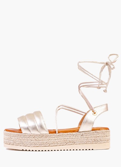 Γυναικεία Flats 2125.117134 Λαδί Δέρμα MF